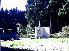 lilian77 mini skirt and front of my house 02