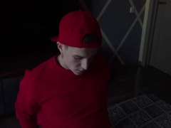 Pov : Stepdad Fucks Juicy Mouth And Ass With Step sons Big Dick