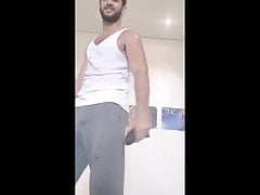 Cocky Rockstar rips tank top off - fucks you in hotel room