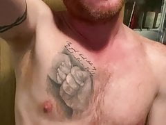 Gingerguy small cock trying to escape its cage