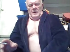 grandpa stroke on webcam