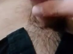 Young fellow jerking until wrecked ejaculation
