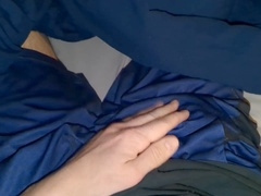 Gay horny, erection, dick rubbing