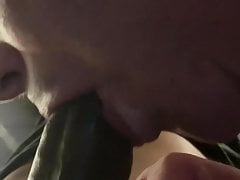 Cute White guy sucking his first BBC extra footage
