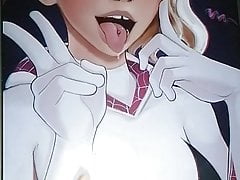 Ahegao Gwen Stacy CumTribute