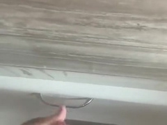 Jerking my Rigid Fuck-Stick in the Douche with Ginormous Popshot