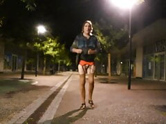 transgender travesti sounding dildo lingerie  outdoor 132a