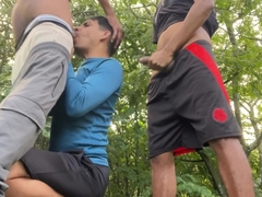 Cruising With Friends, Threesome Outdoors, Colombian Gay Amateur Public