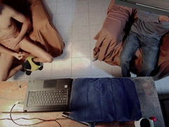 EYEING PORNO GULPING SPUNK-PUMP MILK, LICKING SPUNK INFRONT OF MY PALS