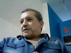 Old man show off