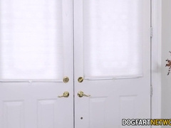 Hot Black Delivery Man Delivers His Big Package