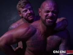 Hunk Bennett Anthony barebacks muscular stud Michael Roman