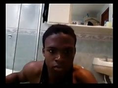 Cute latin guy showers