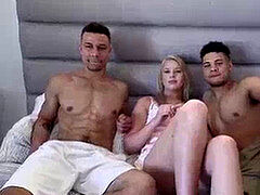 UN-CUT Euro gigolo uses 9 inch Monster trunk to bang homo boy and petite Ebony.