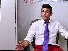 Straight man frigged homo Lance's Big Birthday Surprise