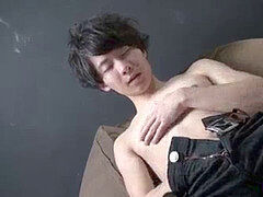 asian twink stroked