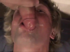 Fucking the twink's mouth and cumming on his face 4