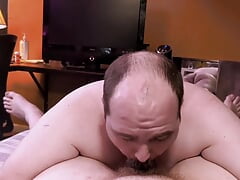 "Lucky Bubba" - Mustache daddy Mister Moustache Don K Dick sucks Rusty Piper's fat cock until it cums - cornfedMTdads