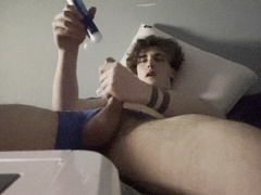 Solo male, big dick, cumshot