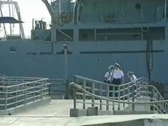 Navy Studs on shore leave