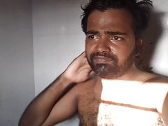 mayanmandev showing sweating body