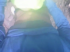 Highly super hot young tourist finds me peeing