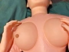 I rub my dick on sexy inflatable doll