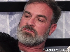 Young latino stepson blows dick and gets barebacked