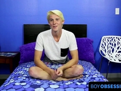 BoyObsession.com - Brayden Cockner's blond beautiful twink wanks and cums solo