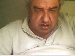 grandpa stroke on webcam