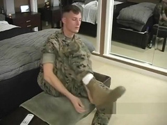 Us Marine Tom Doran Gets Head And Cums