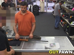 Pawnee rides cock to avoid walking out of the shop broke