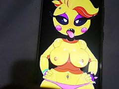 Toy Chica nude boobs cum tribute