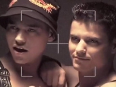 Two Hunks Are Lying On The Bed And Playing With Hard