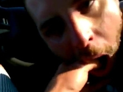 Big Cock Blowjob in a Car on a Rooftop Parking Garage7777