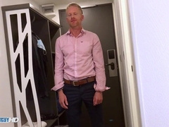 Wonderful hard ripped towheaded boy gets fellated his hefty pecker.