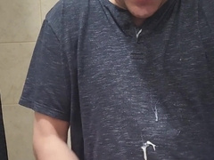 Explosive hand job after work.