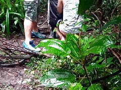Outdoors cruising gay fun