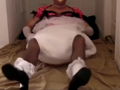 Sissy gets triple diapered 3