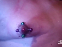 Sissy Make Up - Pierced Sissy Is Self Sucking Her Nipple!