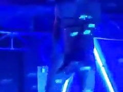 A stripper fully masked