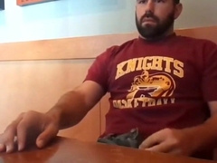 Bearded Bro Public Jerk Off in A Coffee Shop 12