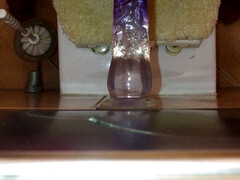 Dildo ride in red thongs