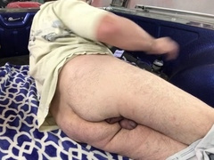 Incredible solo ass penetration and massive cumshot after a week of built-up jizz