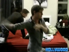 HOLLYWOOD 201 - Krys Perez and Brice Carson doing BEHIND-THE-SCENES and fooling around