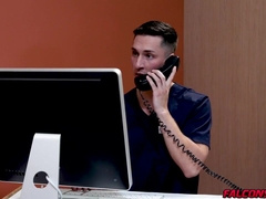 Isaac sticks his cock inside Tristans ass