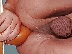 Luciano, he fucks his ass the second time with a plug of cm. 7.5