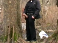 father alone outside