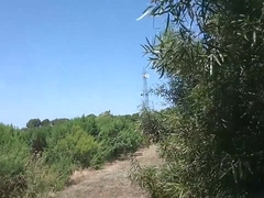 Muscular Exhibitionist Wanking At A Park