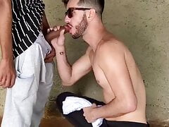 Blowjob in public